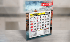 Com Furo e Bloco de Calendário